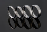 Abhurit Titan Paar Ringe mit 1 Brillant Ring