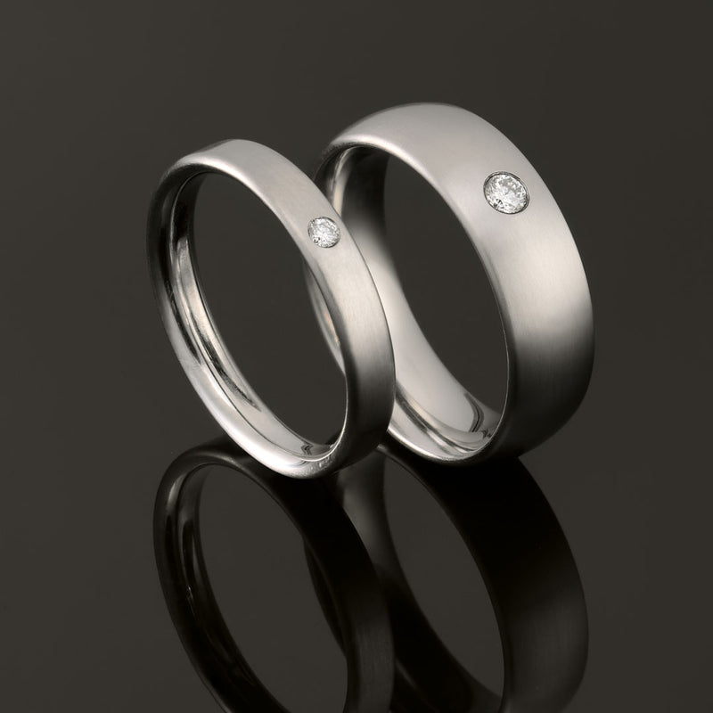 Abhurit Titan Paar Ringe mit Brillanten