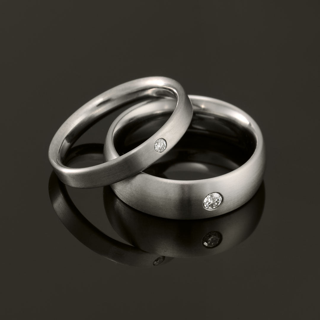 Abhurit Titan Paar Ringe mit Brillanten