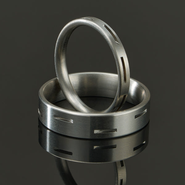 BAFERTISIT titanium rings pair