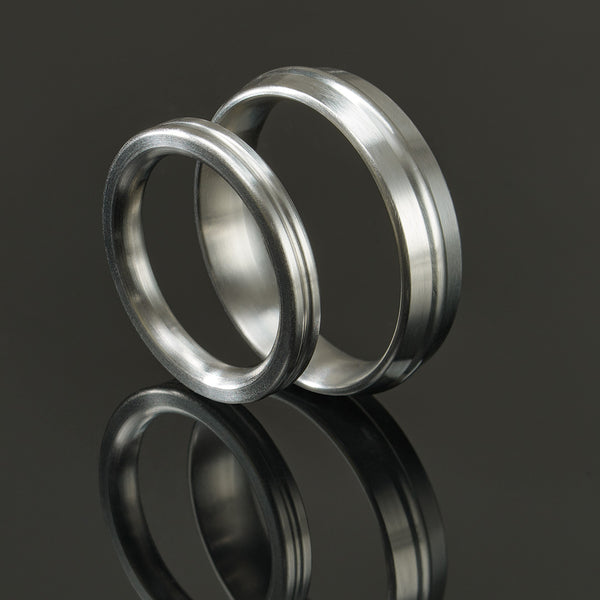 ACHALAIT titanium rings pair