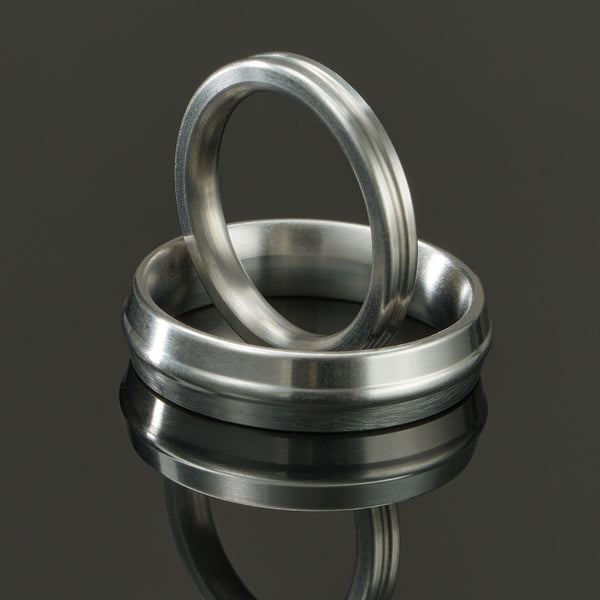 ACHALAIT titanium ring pair