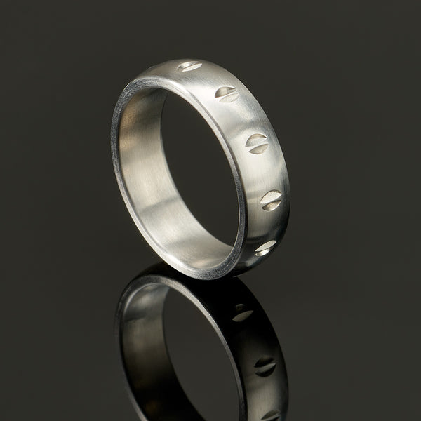 BABINGTONIT Titanium ring 6mm